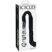 6.5" Glass Dildo + Flogger 6.5" Glass Dildo + Flogger