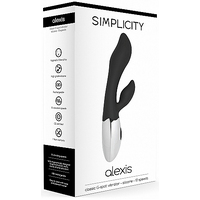 Alexis Classic G-spot Vibrator Silicone 10 Speed Black Alexis Classic G-spot Vibrator Silicone 10 Speed Black