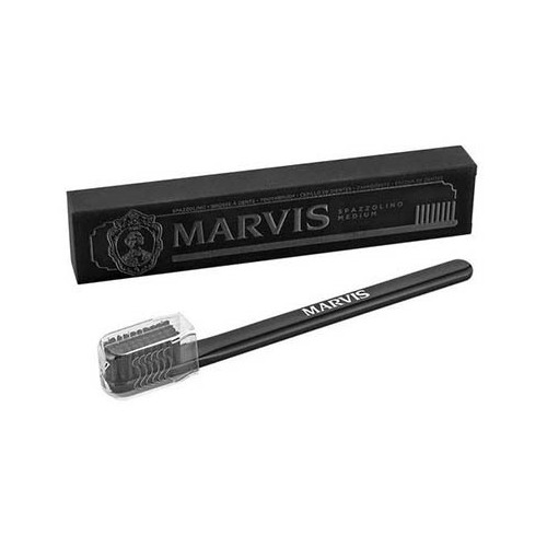 Toothbrush Medium Bristle with Black Handle