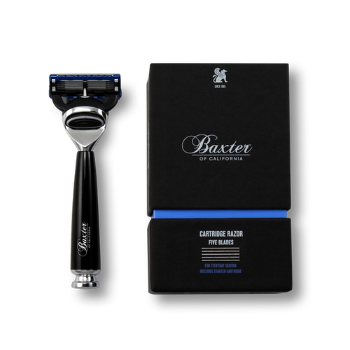 Five Blade Cartridge Razor - Black