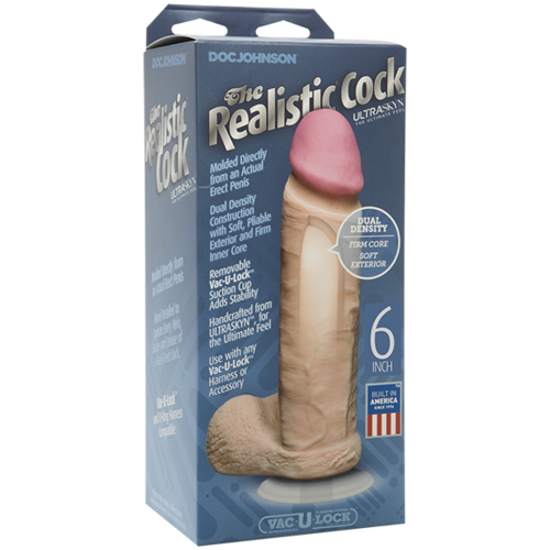 6" Dual Density Cock + Balls