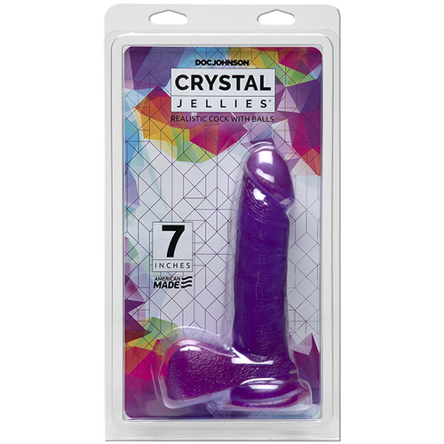 7" Realistic Translucent Cock + Balls