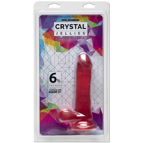 6.5" Slim Translucent Cock + Balls