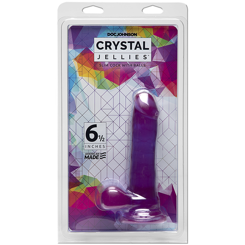 6.5'' Slim Translucent Cock + Balls