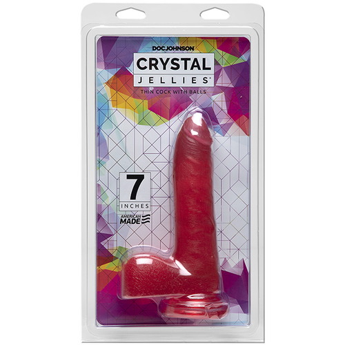 7" Slim Translucent Cock + Balls