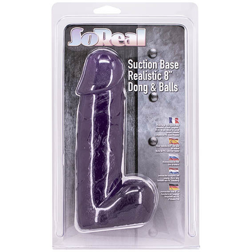 8" Realistic Cock + Balls