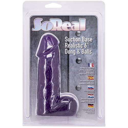 6" Realistic Cock + Balls