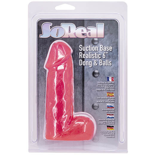 6" Realistic Cock + Balls