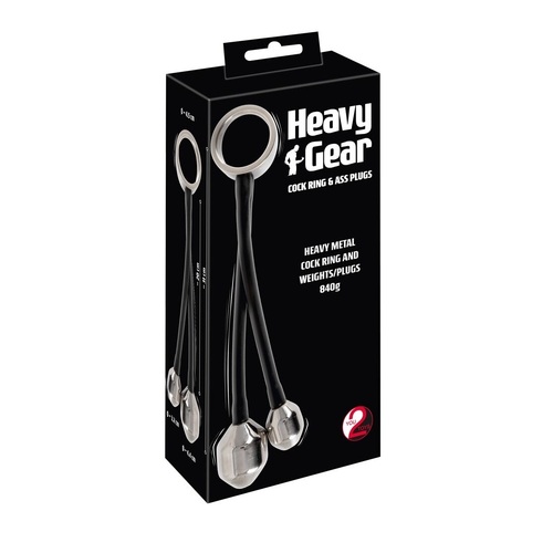 Heavy Gear cock ring & ass plugs