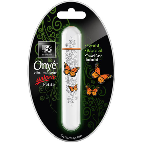 B3 Onye - Galerie Petite - Butterfly White/Orange 3.5'' Vibrator