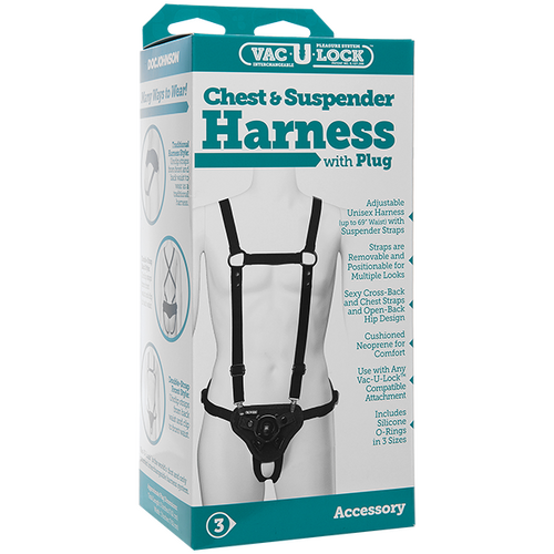 Chest & Suspender Harness with Plug