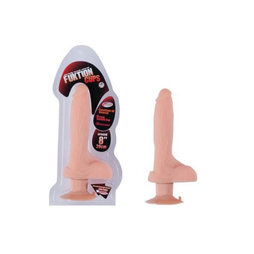 Fuktion Cups 8" TPR Multi-Speed Vibrator Flesh