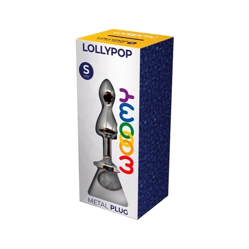 WOOOMY Lollypop Double Ball Metal Plug White S