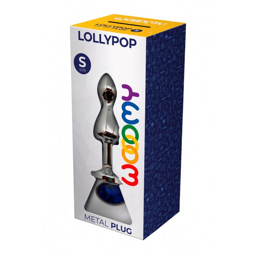 WOOOMY Lollypop Double Ball Metal Plug Blue S