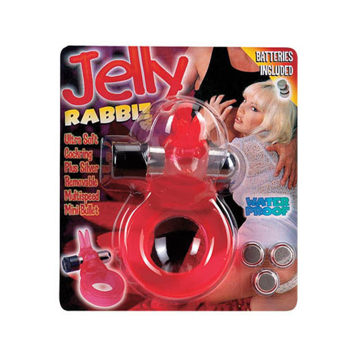 Jelly Rabbit Vibrating Cock Ring