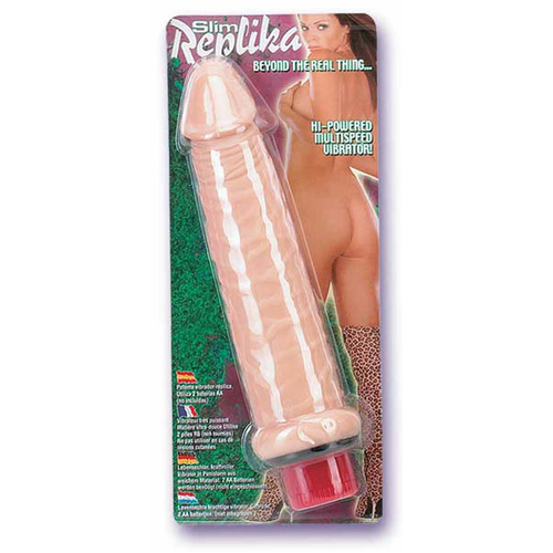 6.75" Slim Replika Vibrating Cock