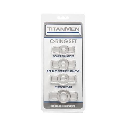 Titanmen Tools - Cock Ring Set - Clear