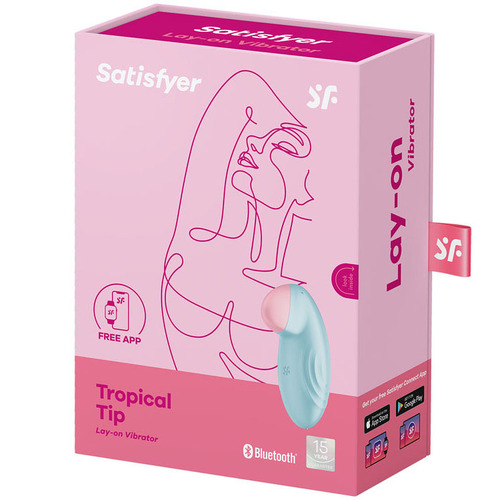 Satisfyer Tropical Tip Connect App Light Blue