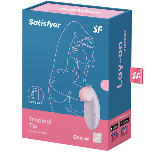 Satisfyer Tropical Tip Connect App Light Lilac