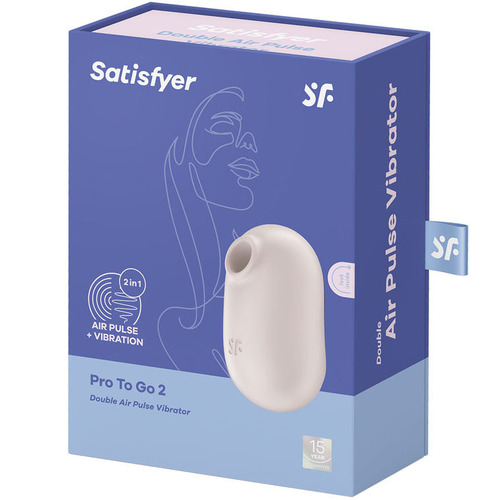 Satisfyer Pro 2 Go 3 Beige USB Rechargeable Air Pulse Stimulator