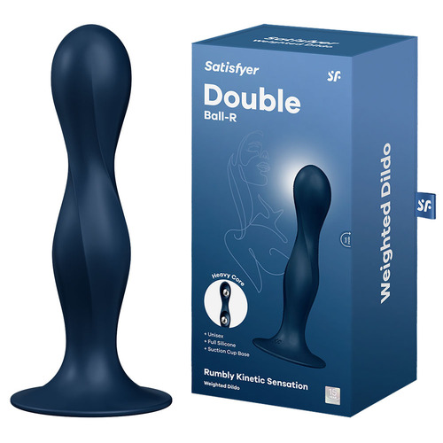 Satisfyer Double Ball-R - Dark Blue Dark Blue Anal Plug