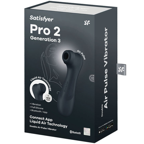 Satisfyer Pro 2 G3 Liquid Vibration Connect App Dark Grey