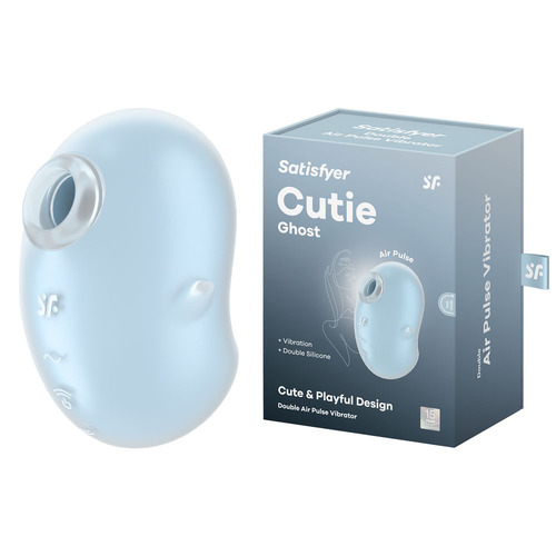 Satisfyer Cutie Ghost - Blue Blue USB Rechargeable Air Pulse Stimulator