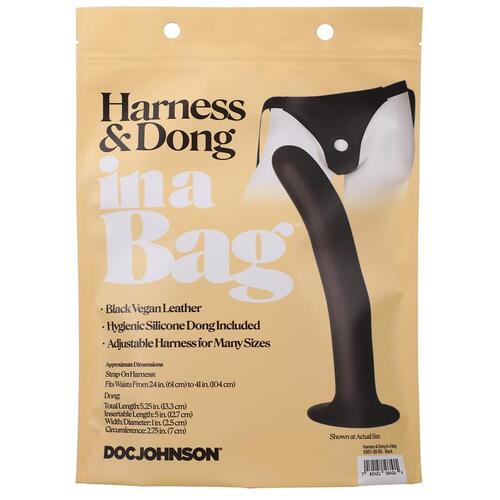 Harness & Dong In A Bag Black