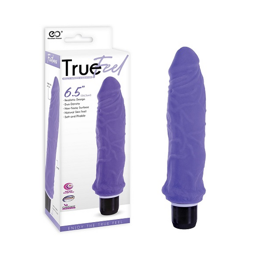 TRUE FEEL 6.5 REALISTIC VIBRATOR PURPLE