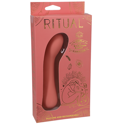 RITUAL Zen Rechargeable Silicone G-Spot Vibe Coral