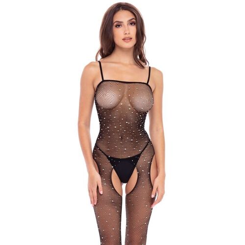 Sparkle Crotchless Bodystocking OS