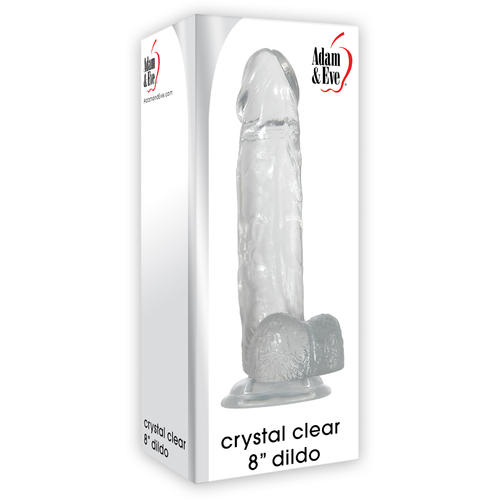 8" Crystal Clear Cock