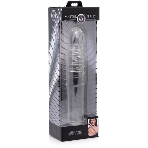 Behemoth Ribbed XL Glass Dildo