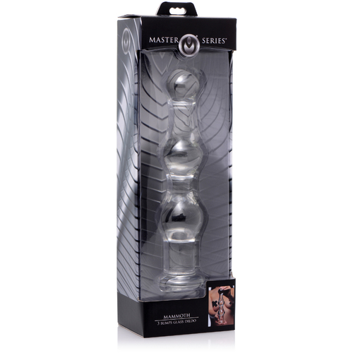 Mammoth 3 Bumps 10" Glass Dildo