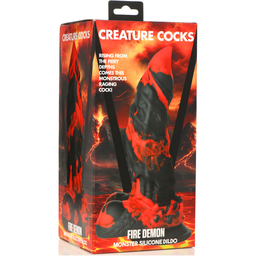 Fire Demon Monster Silicone Dildo