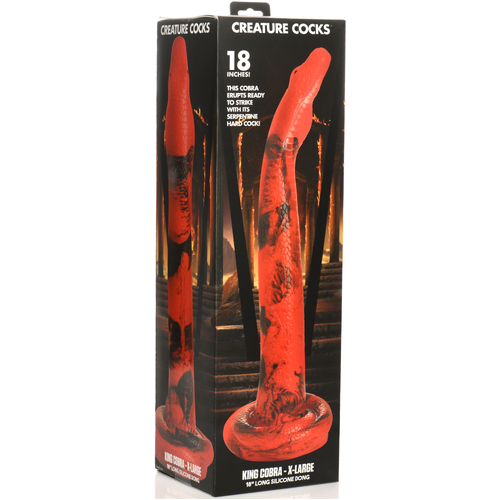 King Cobra - X-Large 18" Long Silicone Dong