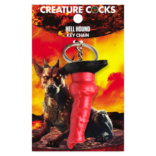 Creature Cocks Hell-Hound Keychain Novelty Fantasy Dildo Keyring