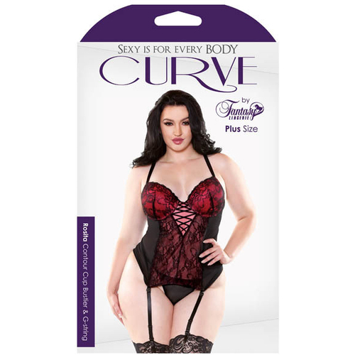 Contour Cup Bustier/G-String 3X/4X 