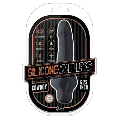 6" Vibrating Silicone Cock