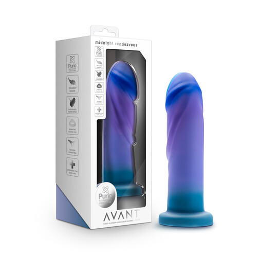 Avant - Midnight Rendezvous Ocean Blue 19 cm Dildo