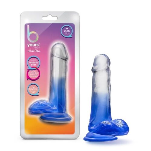 B Yours Morning Dew Dildo Stella Blue 4.5"