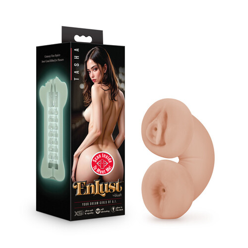 EnLust - Tasha Glow in Dark Flesh Dual-Ended Stroker