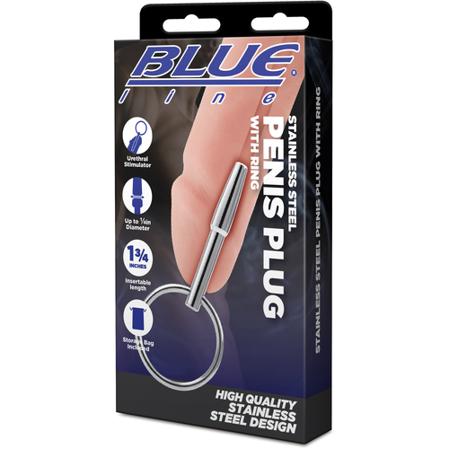 Stainless Steel Penis Plug + Ring