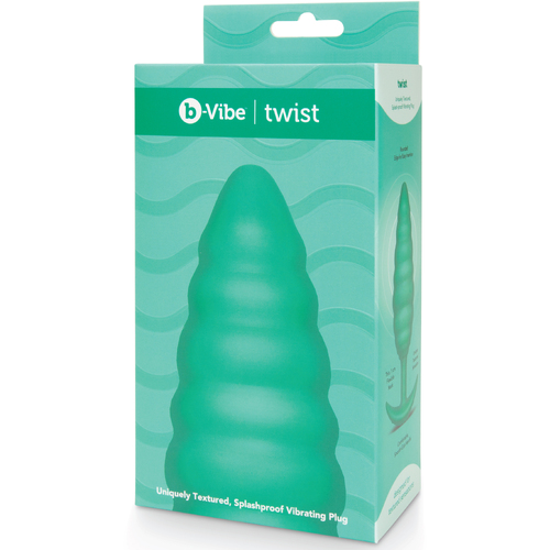 Ribbed Textured Vibrating Butt Plug