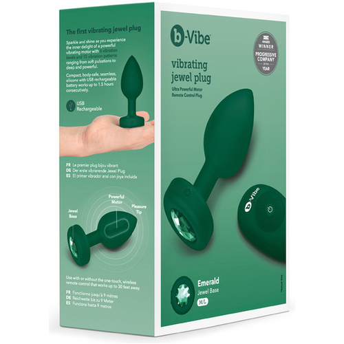 Vibrating Jewels M/L Butt Plug