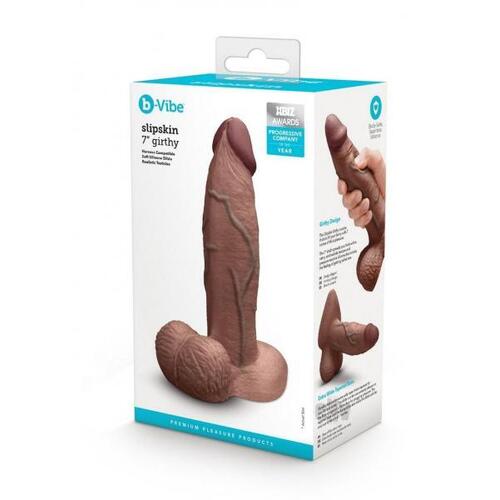 7" Slipskin Thick Silicone Cock