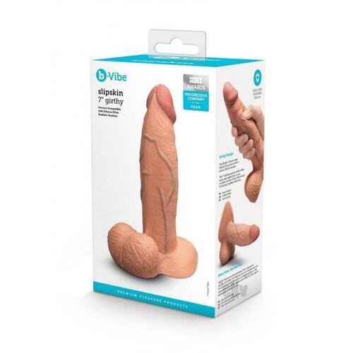 7" Slipskin Thick Silicone Cock