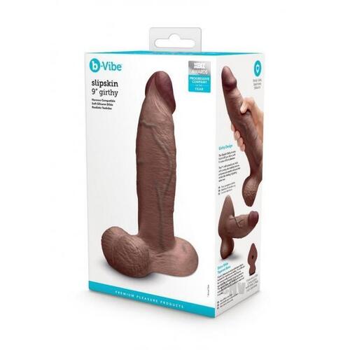 9" Slipskin Thick Silicone Cock