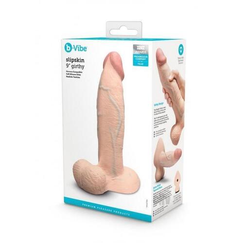 9" Slipskin Thick Silicone Cock