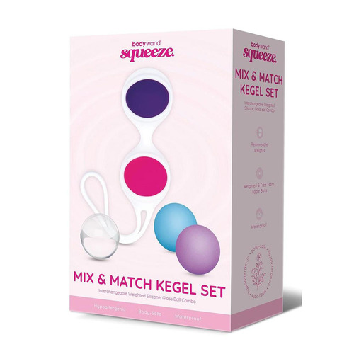 Bodywand Squeeze Mix & Match Kegel Set Coloured Weighted Kegel Balls Set